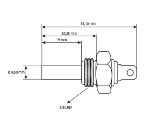 Sonda temperatura apa Massey Ferguson, 1825118M91, M16x1,5 Sonda temperatura apa Massey Ferguson, 1825118M91, M16x1,5